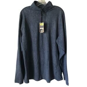 Cremieux Shirt Mens XL Quarter Zip Moisture Management Anti Micromial New